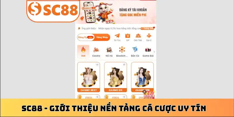 SC88 - Giới thiệu nền tảng cá cược uy tín